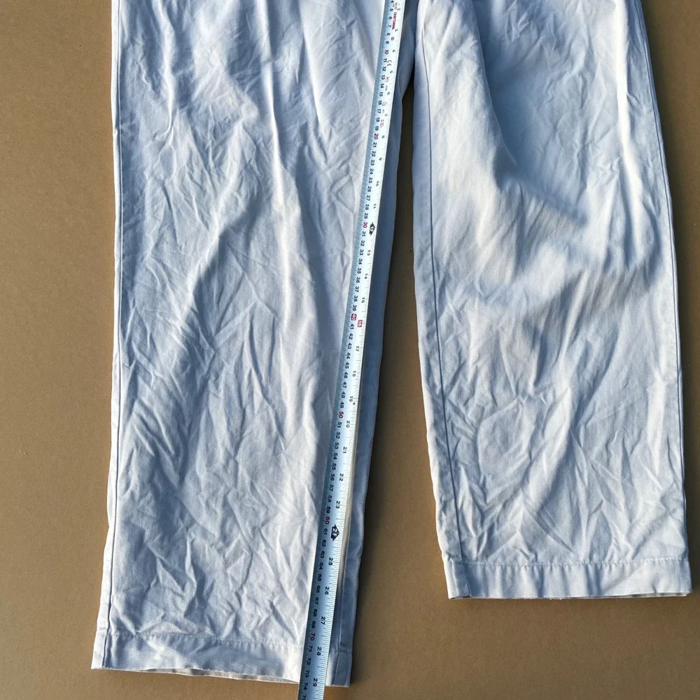 Vintage Polo Ralph Lauren Andrew Pants Men 40x30 White Pleated Chino Made In USA